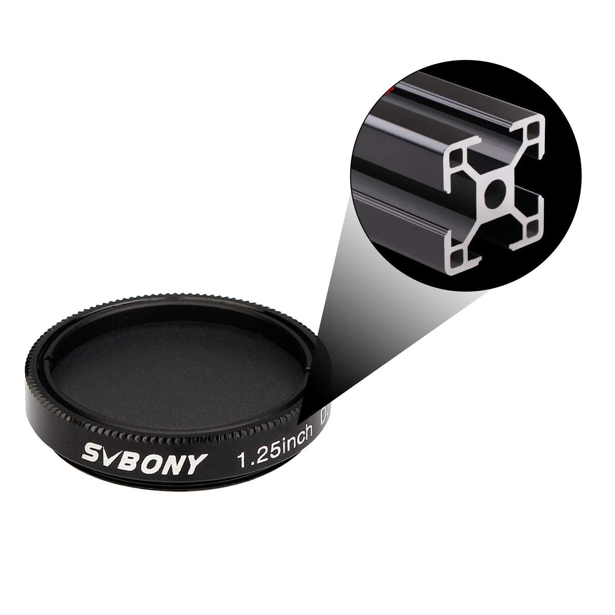 Svbony Sv164 Telescope Filter, 1.25 Inches Dark Frame Imaging Filter, For Eliminate Camera Noise And Hot Pixels, Black