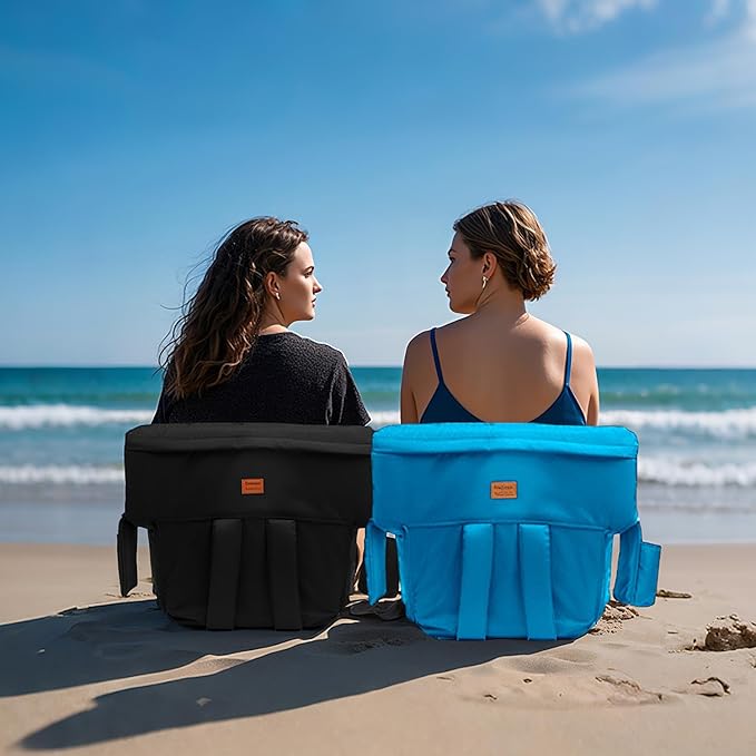 Stadium Seats with Back Support,Wide Stadium Chairs with Back and Cushion, Sofa Style Stadium Seats, 6 Reclining Positions, Extra Thick Bleacher Seat for Sports Events (Blue-1 Pack,Wide |22.5")