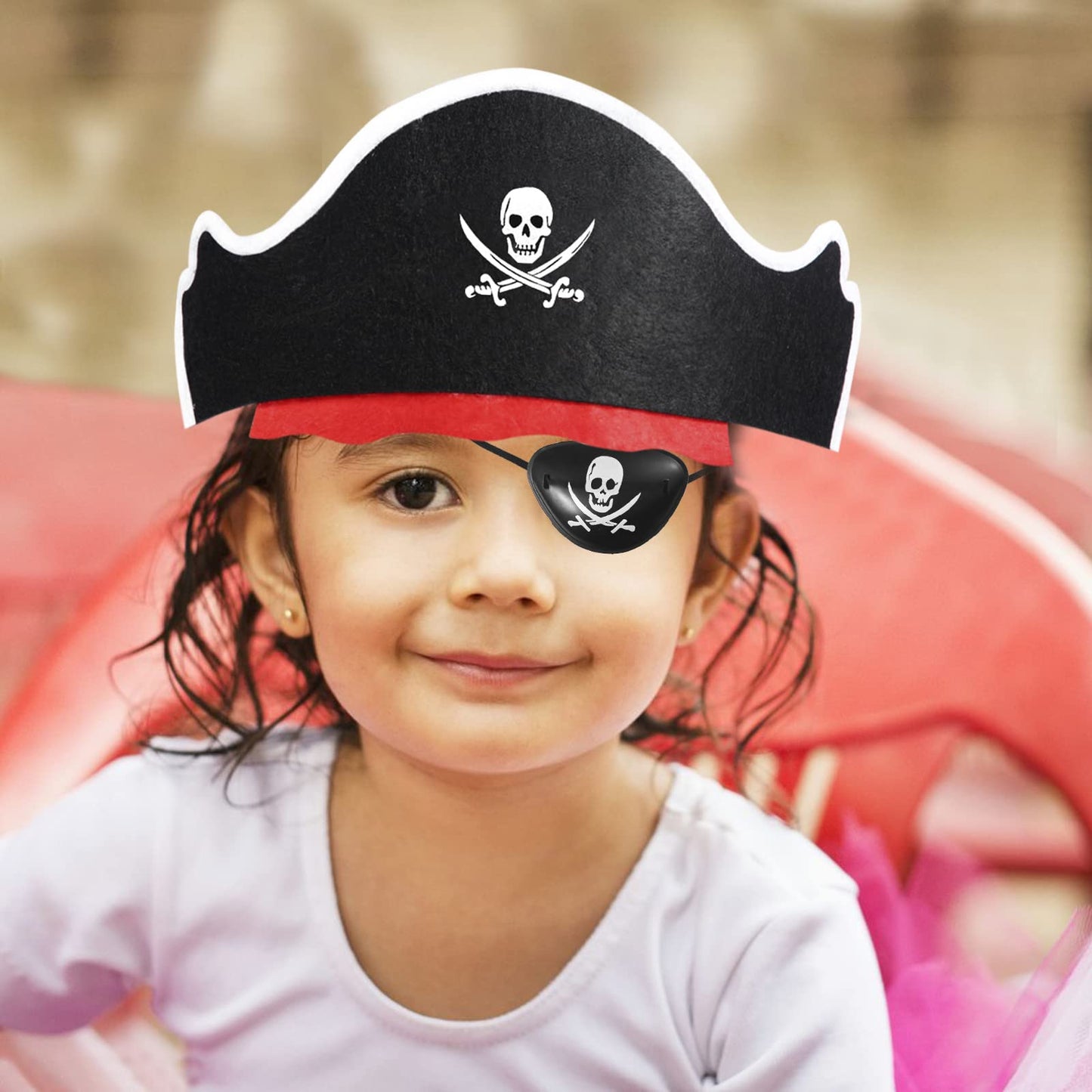 ZeeDix 36 Pcs Pirate Hat Set - Pirate Party Favors 12 Hats 12 Inflatable Sword 12 Eye Patches for Adults, Pirate Theme Party Supplies for Halloween Masquerade