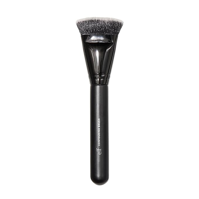 e.l.f. Contouring Brush, Makeup Brush For Creating Flawless Dimension & Sculpting, Use With Bronzer, Powder, Liquids & Creams, Vegan & Cruelty-Free