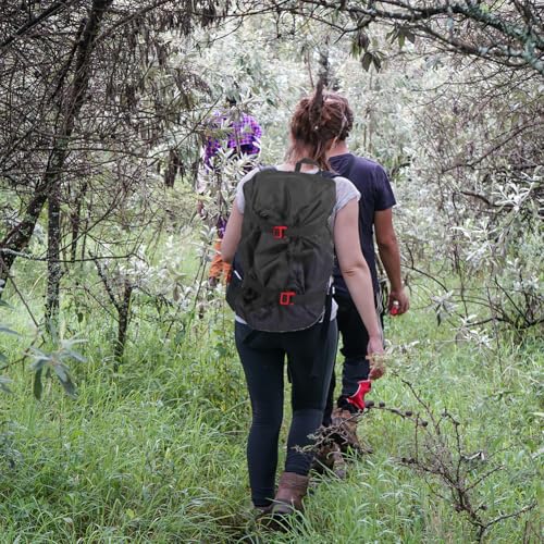 Tiiyee Rock Climbing Rope Bag, Arbor Rope Storage Bag Foldable Backpack with Large Rope Tarp Adjustable Shoulder Straps Wa...