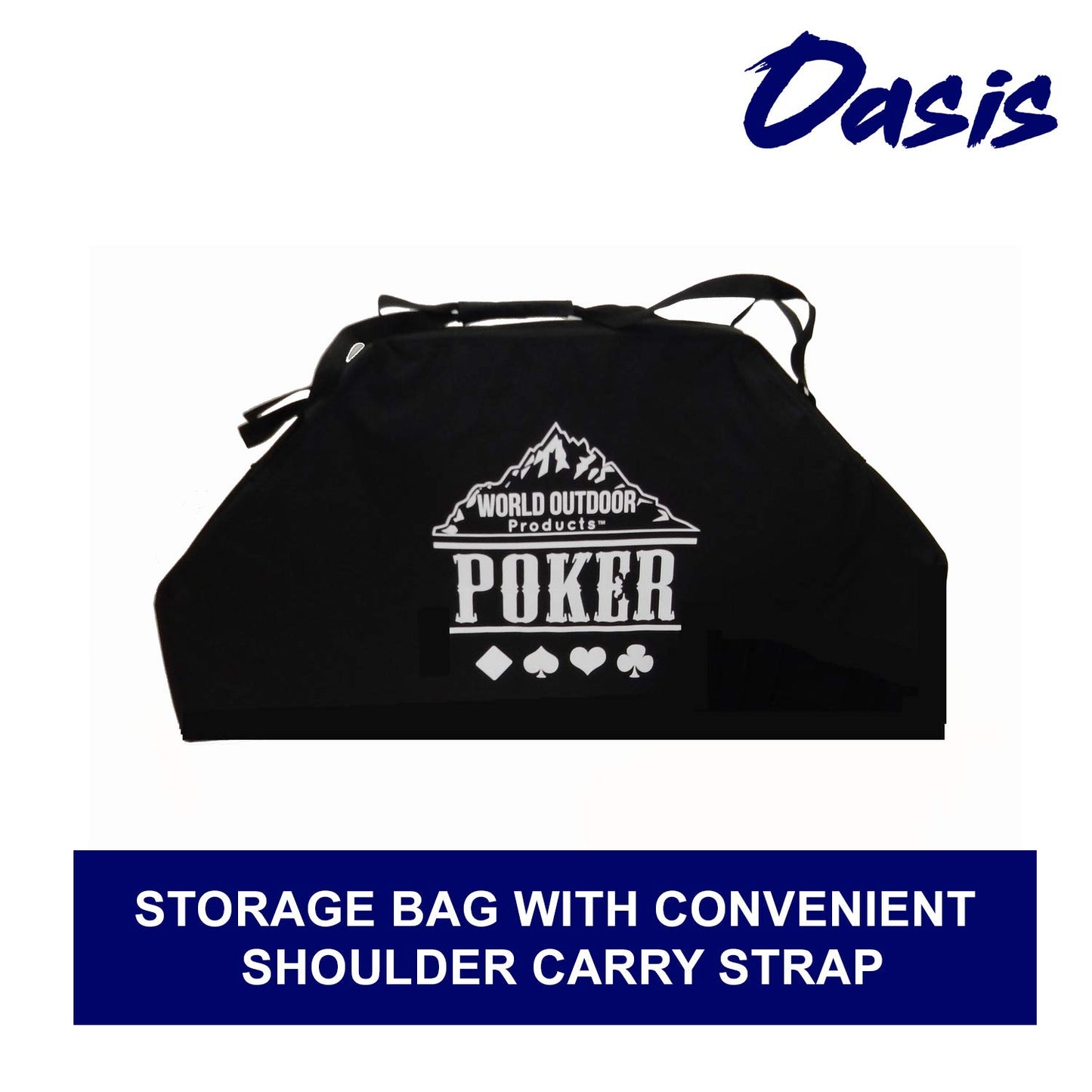 Portable TuscanyPro Professional High Roller Tour Lightweight Folding Poker Table Aluminum-High and Low Settings-Carry Bag-Take it Anywhere-Best Poker Table-Award Winner 2019
