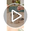 LUCKYGOOBO Mini Ice Bucket Portable Double Wall Ice Bucket with Tong,Stainless Steel Hotel Bucket/Champagne/Beverage Bucke...