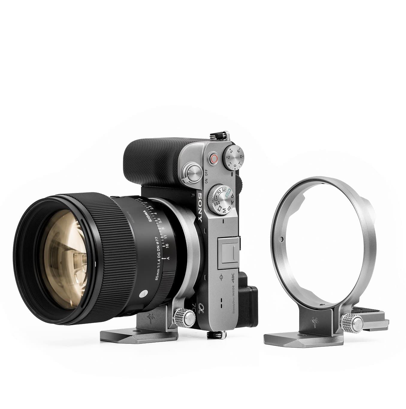 Silence Corner Atoll Heightening Plate - Black - Pro Accessory For Mounting More Compact Camera Bodies To Atoll Rotating Collar