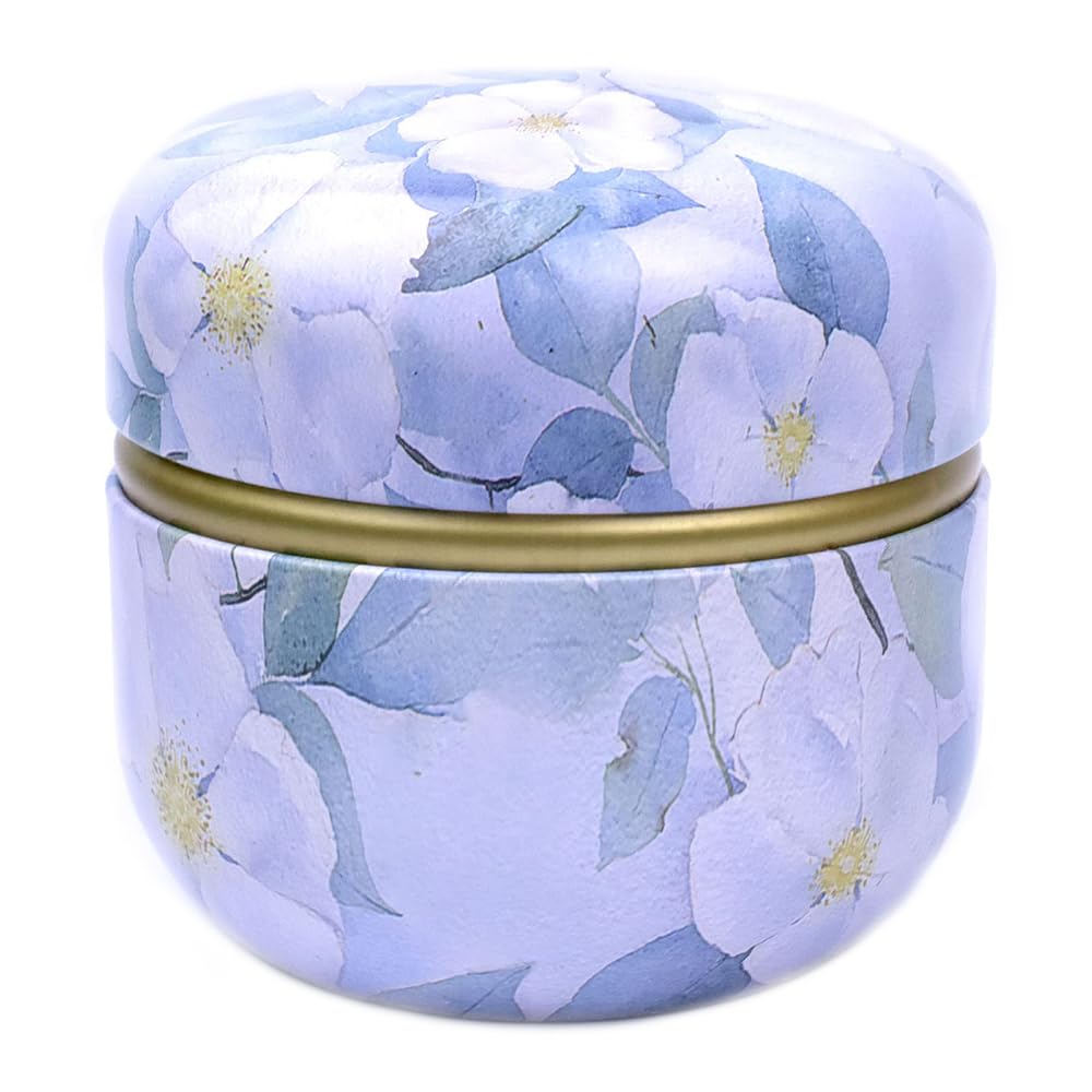 Topwon Powder Case with Powder Puff for Body Powder Container Dusting Powder Case for Baby&Mom (Purple Jasmine)