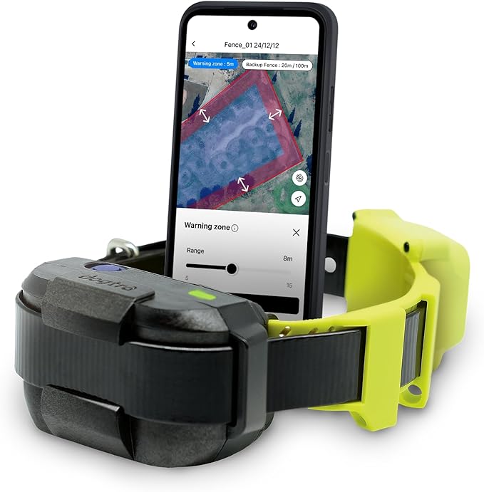 Dogtra GPS Fence – No Subscription, Custom Wireless Dog Fence with App, Smart Guidance & Return Reminder Tone/Vibration/Co...