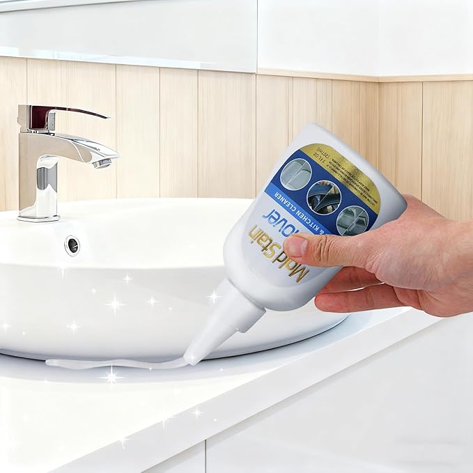Home Remover Gel (7 Fl oz), Heavy Duty Stain Cleaner Washing Machine Cleaner for Washing Machine, Refrigerator Strips, Bathroom Grout, Sink, Shower, Caulk, and Front Loader Seal