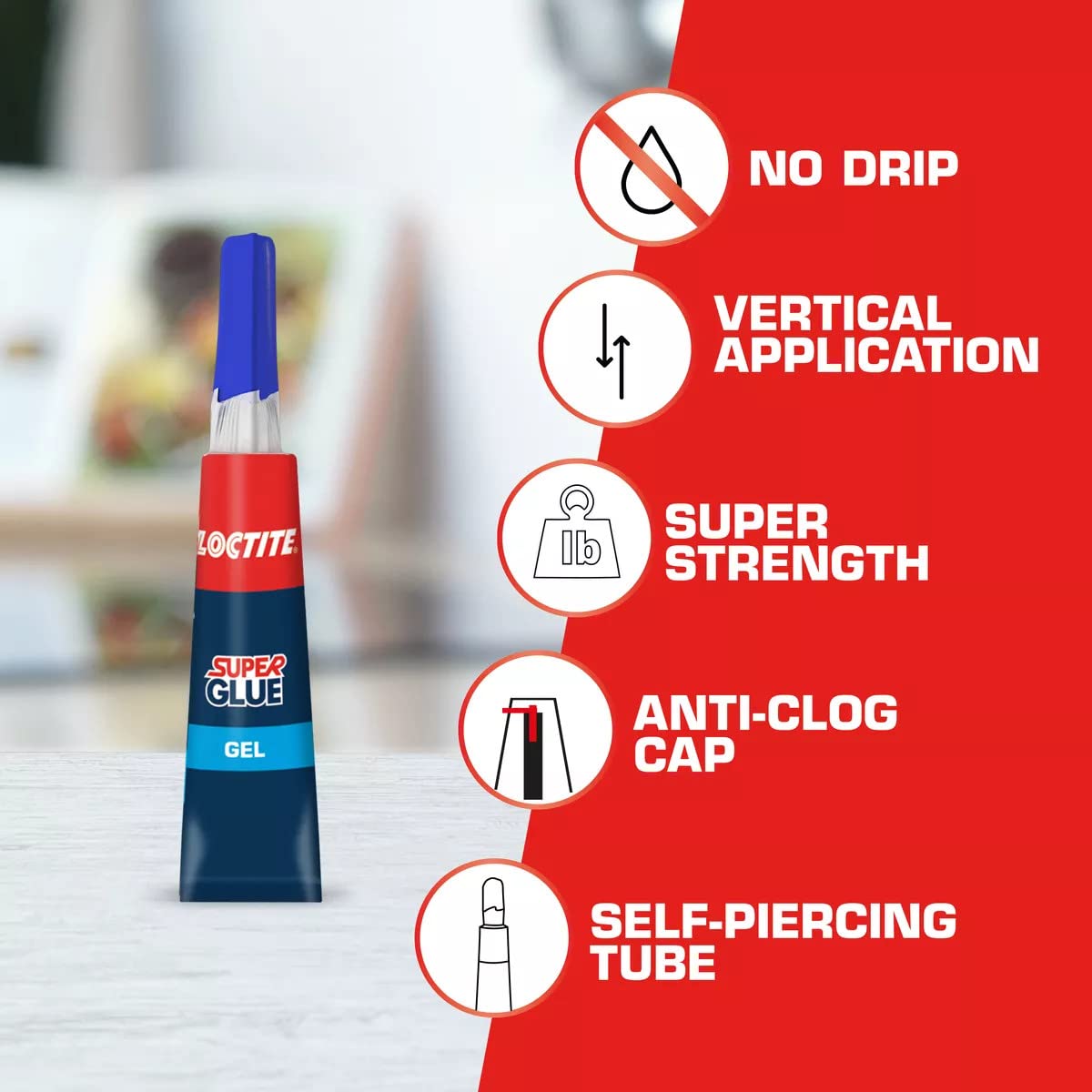 Loctite Super Glue Gel, Clear, 0.07 fl oz Tube, 2 Pack - Superglue for Plastic, Wood, Metal, Crafts & Repair, Cyanoacrylate Adhesive Instant Glue, Quick Dry