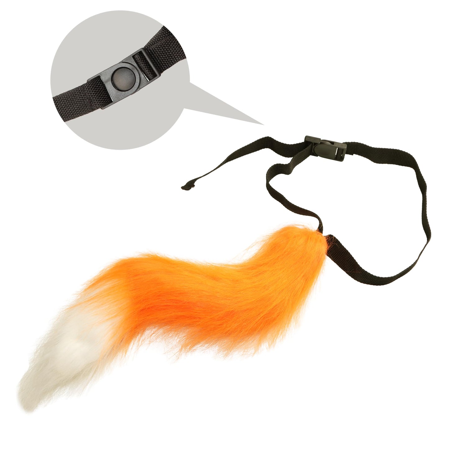 Fox Ears Headband, Tail and Paw Gloves Set- Faux Fur Fox Costume Accessory Set Orange