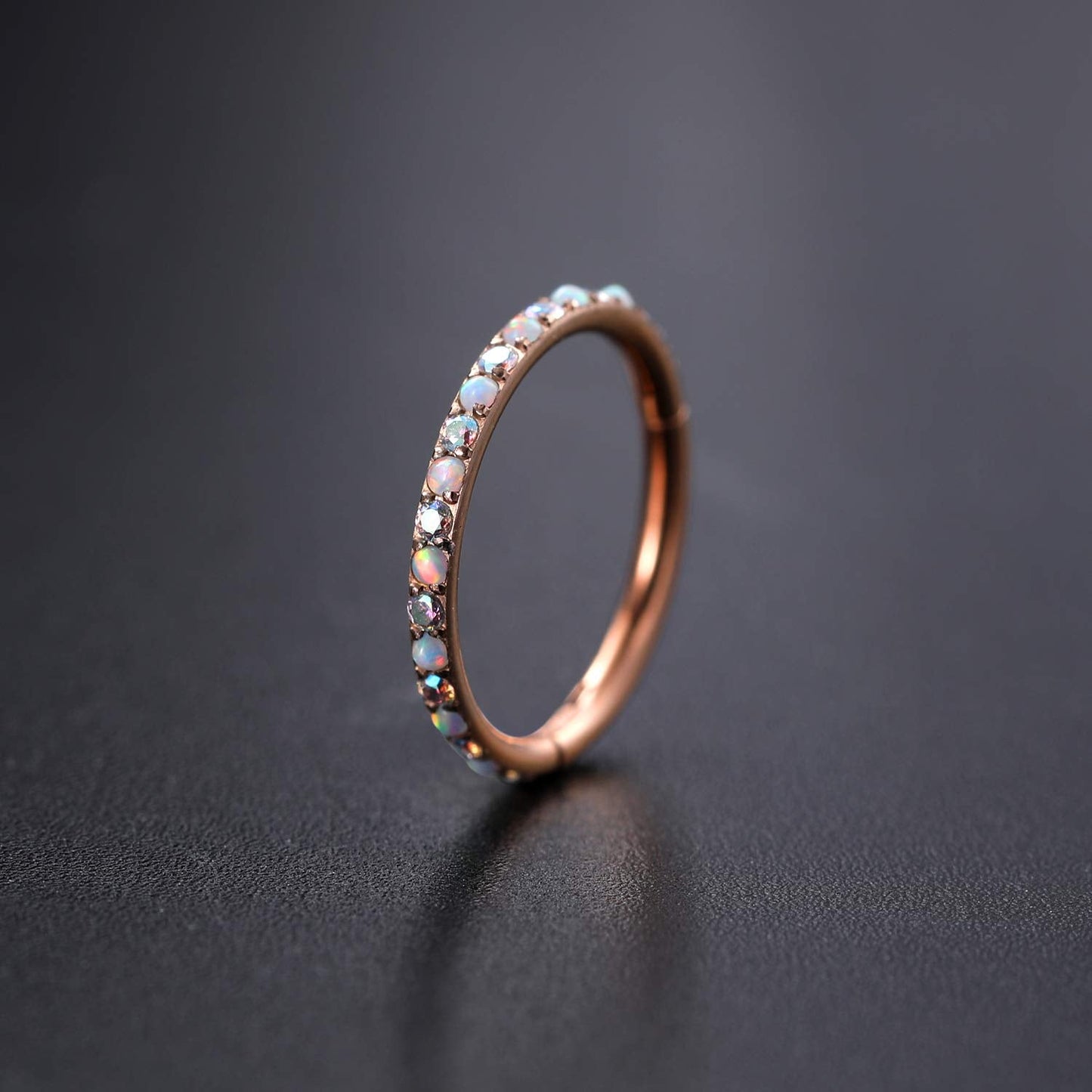 16g Cartilage Hoop Earring - Nose Ring, Tragus, Daith, Helix, Forward Helix, Rook, Snug Piercing Jewelry - 6mm Rose Gold