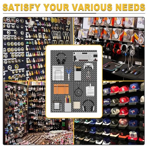 Ultrawall Pegboard Display Stand, Metal Tabletop Pegboard Display, Accessories Rack Organizer for Jewelry, Retail Stores, ...