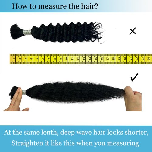 Heyloo Hey my wig 613 Blonde 22 Inch 2 Bundles 100g Boho Human Braiding Hair Curly Deep Wave Bulk Unprocessed Brazilian Virgin Water Wave Human Braiding Hair for Boho Braids Wet and Wavy