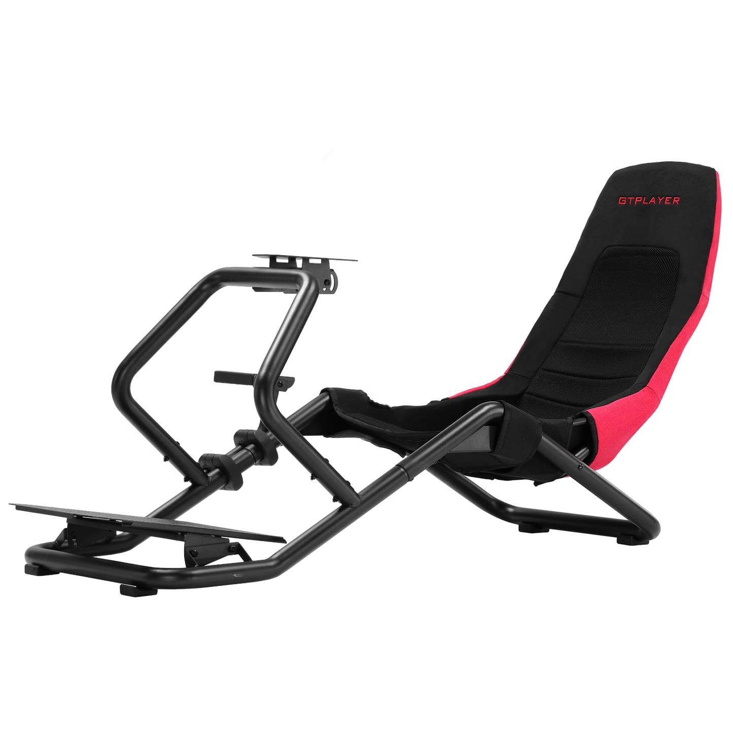 GTPLAYER Sim Racing Cockpit Adjustable for High Performance Racing Simulator Cockpit, Compatible with All Steering Wheels & Pedals on The Market, Supports PC & Console, Black