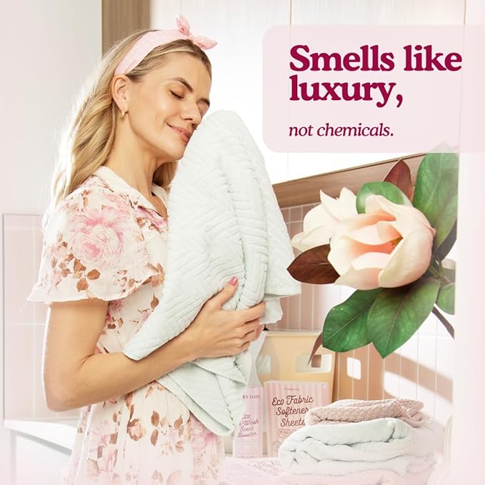 Glory Days Eco Laundry Detergent Sheets – Luxe Laundry (Fresh Pressed Linen) | 40 Sheets = Up to 80 Loads | Enzyme‑Powered, Plastic‑Free, Hypoallergenic | HE, Top & Front Load | Travel‑Friendly