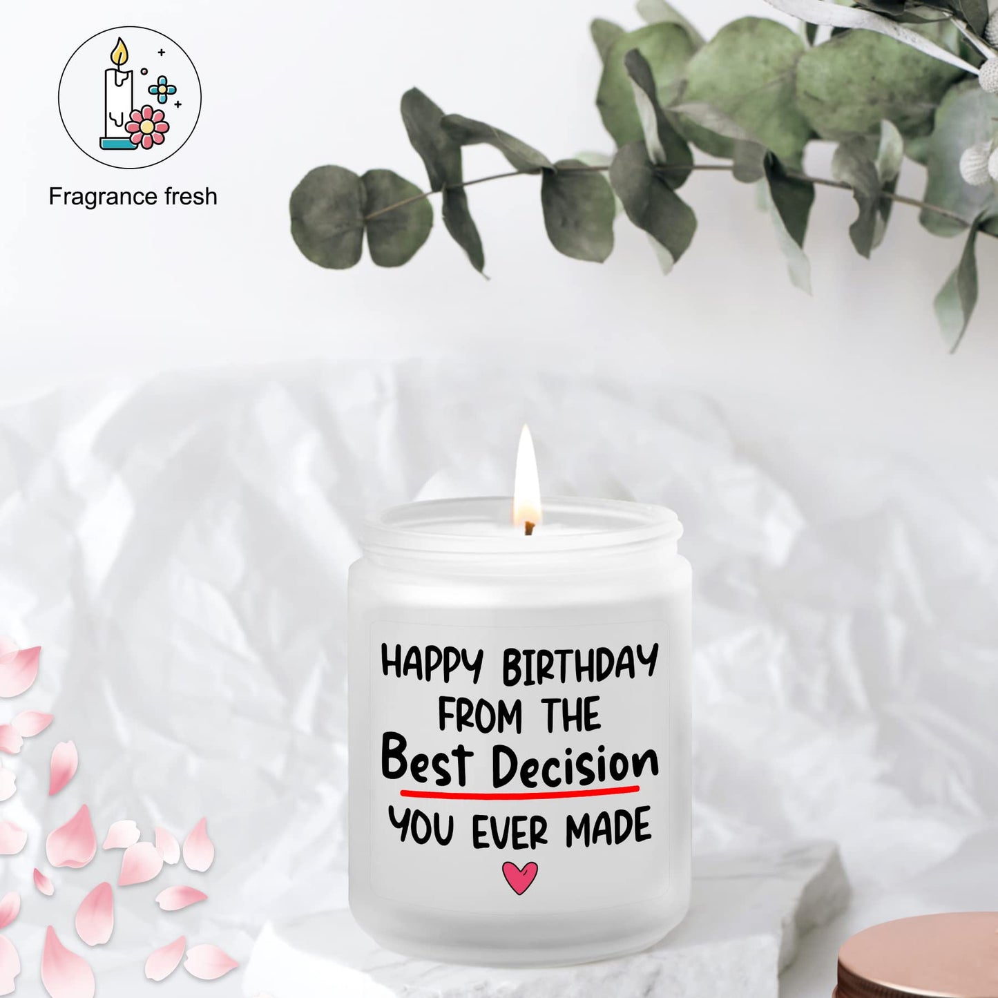 Birthday Gifts for Wife from Husband- Happy Birthday Gift Ideas for Her Him- Funny Women Birthday Gifts for Girlfriend from Boyfriend - Lavander Scented Candles