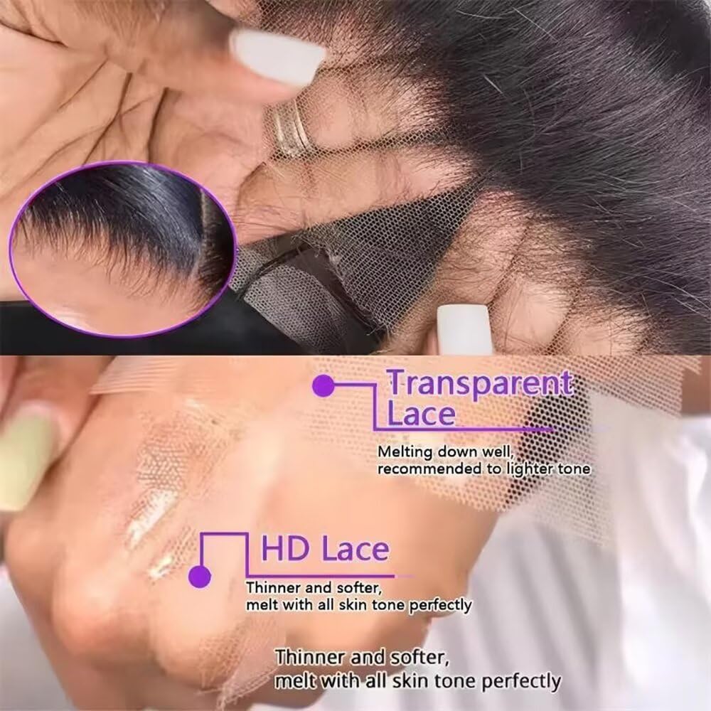 Tagota 32 Inch Deep Wave Lace Front Wigs Human Hair 13x6 HD Lace Front Wigs Human Hair Pre Plucked Brazilian Curly Wig Human Hai