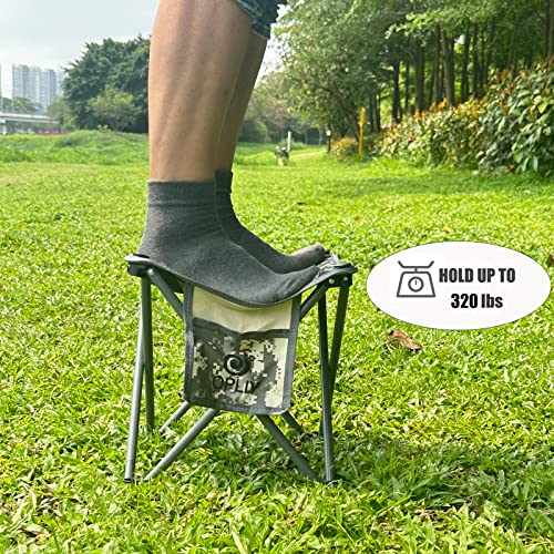 Opliy Camping Stool 2 Pack,13.5 Inch Portable Folding Stool for Outdoor Gardening and Beach Hiking Fishing,Foot Stool with...