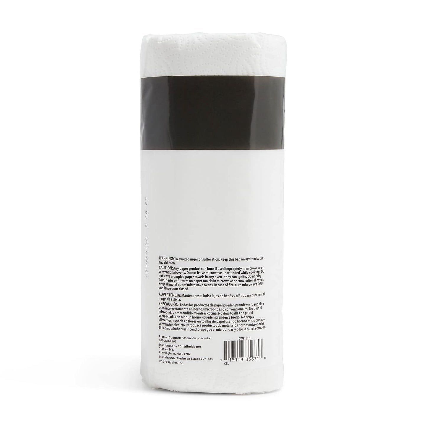 COASTWIDE 2-Ply Kitchen Paper Towels, 85-Sheets Per Roll, 30-Pack, White