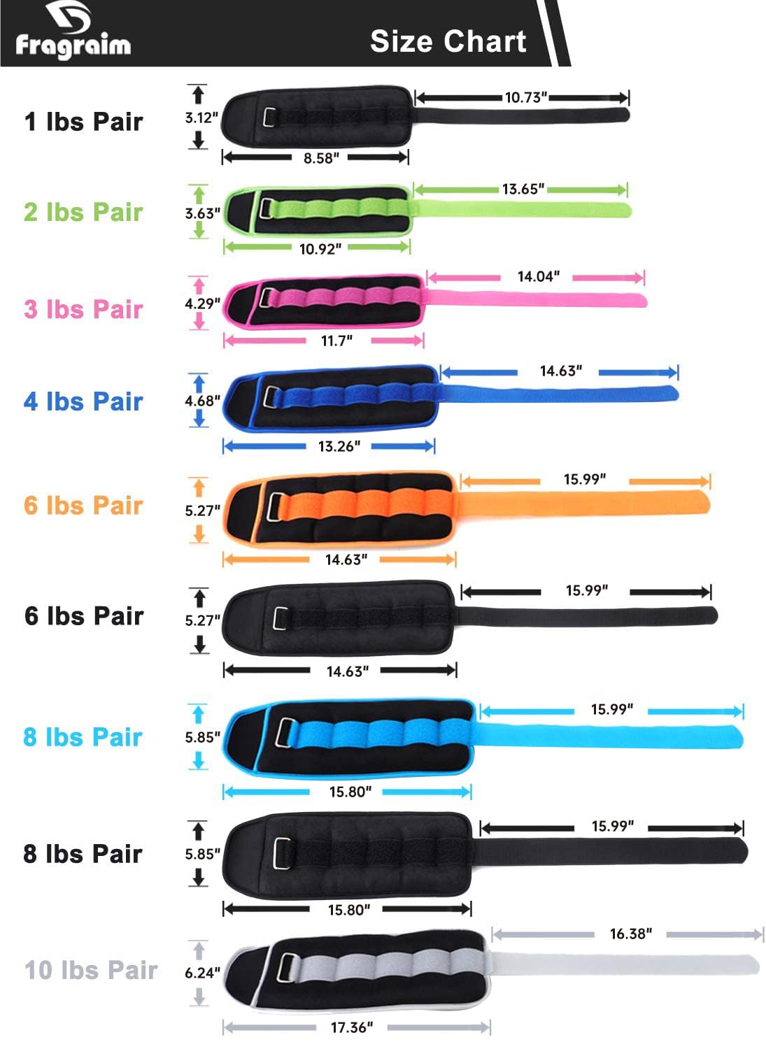 Ankle Weights for Women, Men and Kids - 1 LB x 2 Strength Training Wrist/Leg/Arm Weight with Adjustable Strap for Jogging, Gymnastics, Aerobics, Physical Therapy (Green)