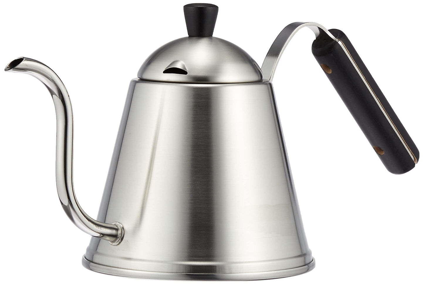 CASUAL PRODUCT Aoyoshi 511776 Drip Pot, Matte Silver, 0.3 gal (1.0 L), Made in Japan, Matte Finish, Black