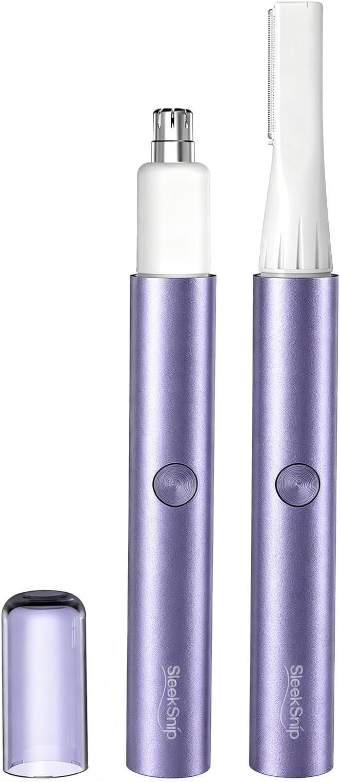 Nose & Eyebrow Hair Trimmer for Women, Facial Hair Shaver Perfect for Face, Ear Nose and Eyebrows Rechargeable