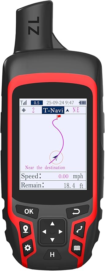 NiesahYan A6 Handheld GPS for Hiking, Rugged Waterproof GPS Navigator with 20 Hrs of Battery Life, 2 Navigation Mode, 2.4"...