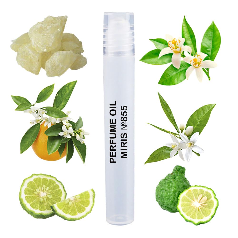 MIRIS No. 855, Inspired by Tm Cologne, Long-Lasting Unisex Perfume Oil for Women & Men Roll-On, Rollerball 0.34 Fl Oz / 10 ml