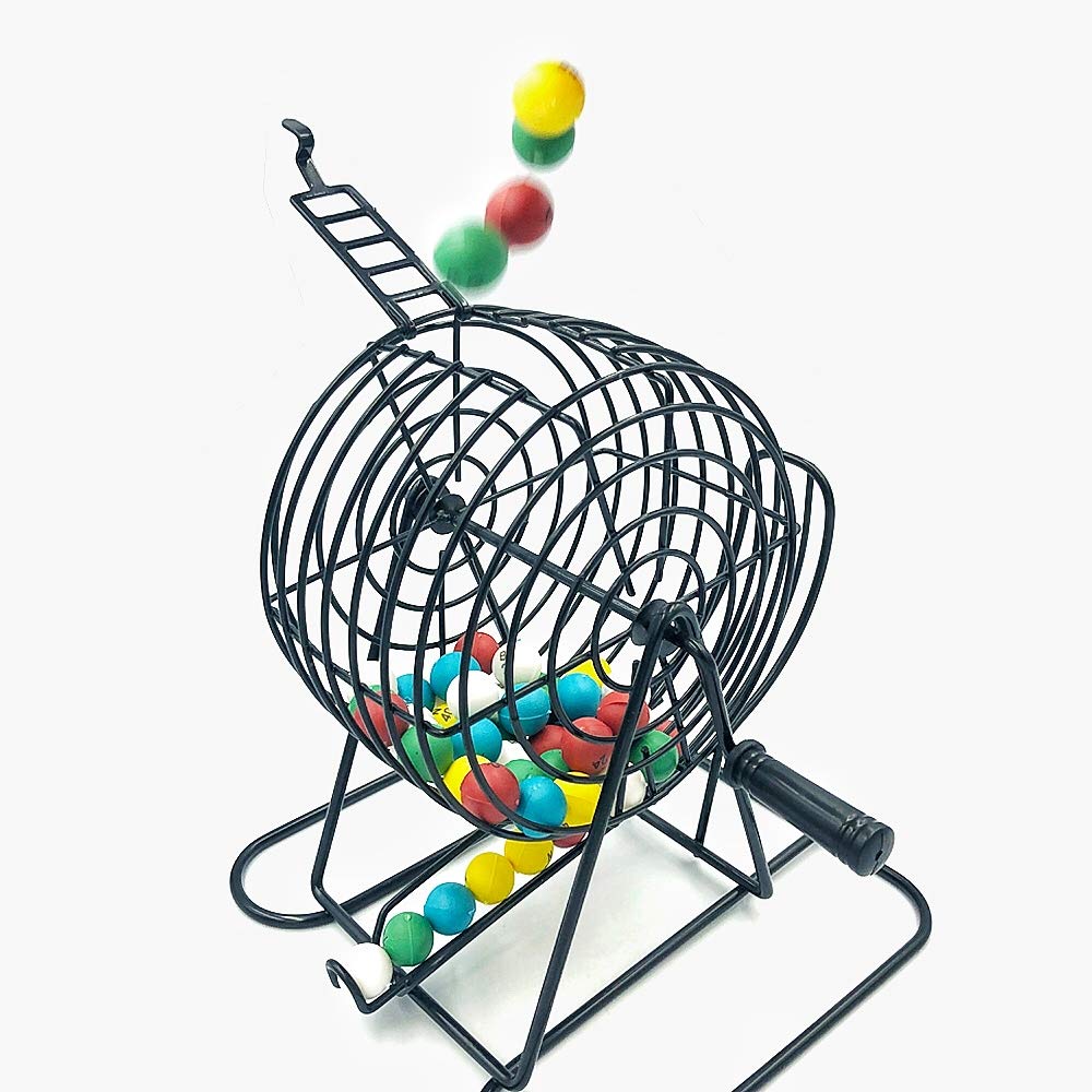 Yuanhe 3/5 Inch Bingo Balls for Standard Cages and Boards, Easy Read, 75 Count, Perfect for Parties, Nights, Raffles, Lost Ball Replacements