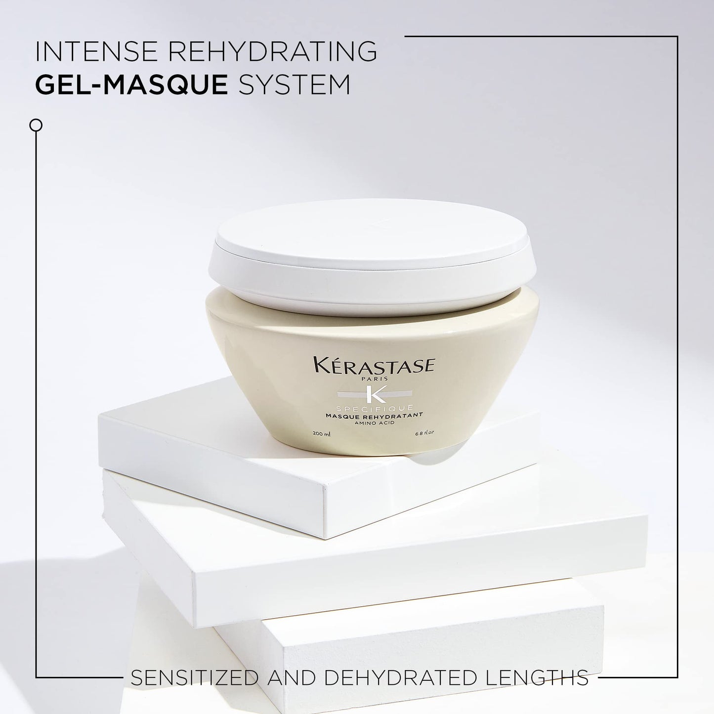 Kerastase Specifique Rehydratant Hair Mask For Sensitive and Dry Hair - Rebalances Strands' Hydration With Ceramides and Amino A