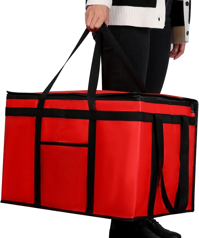 Extra large XXXL Insulated Food Delivery Bag Cooler Bags Keep Food Warm Catering Therma Catering Bag for doordash 22x14x13...