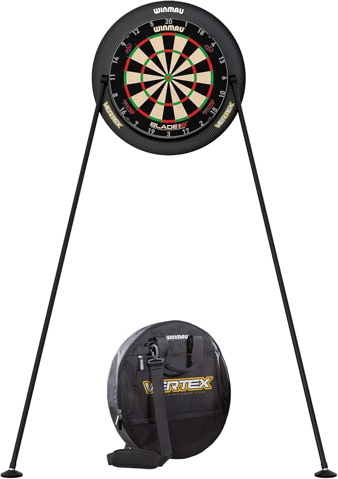 Winmau Dart Board Stand - Portable, Adjustable & Mount-Free Dartboard Stand System - Professional Darts Accessory - Compat...