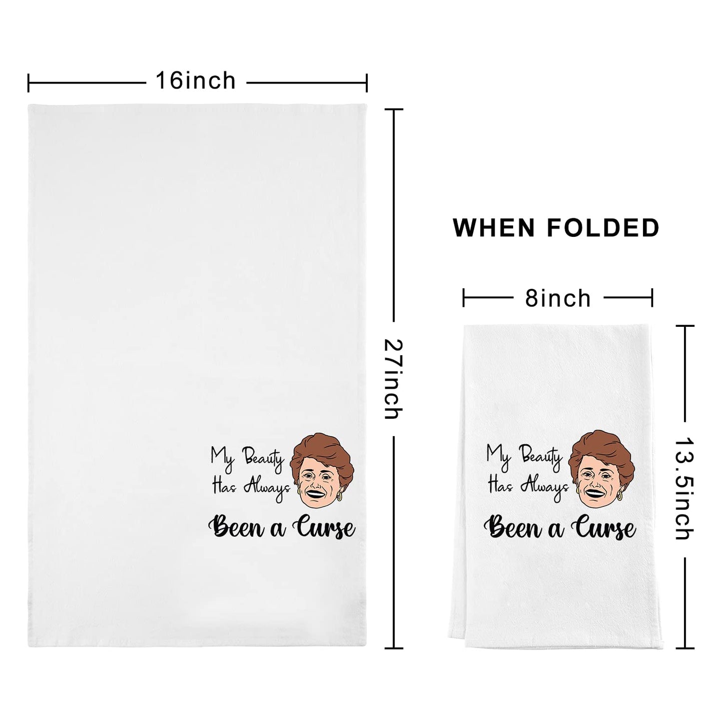 Funny Kitchen Towels-Golden Inspired Gifts for Women,Golden Merchandise Towels Set,Funny Novelty Hand Towels for Girls Night-Unique Birthday Gift for Mom Best Friend,House Warming Gifts Idea