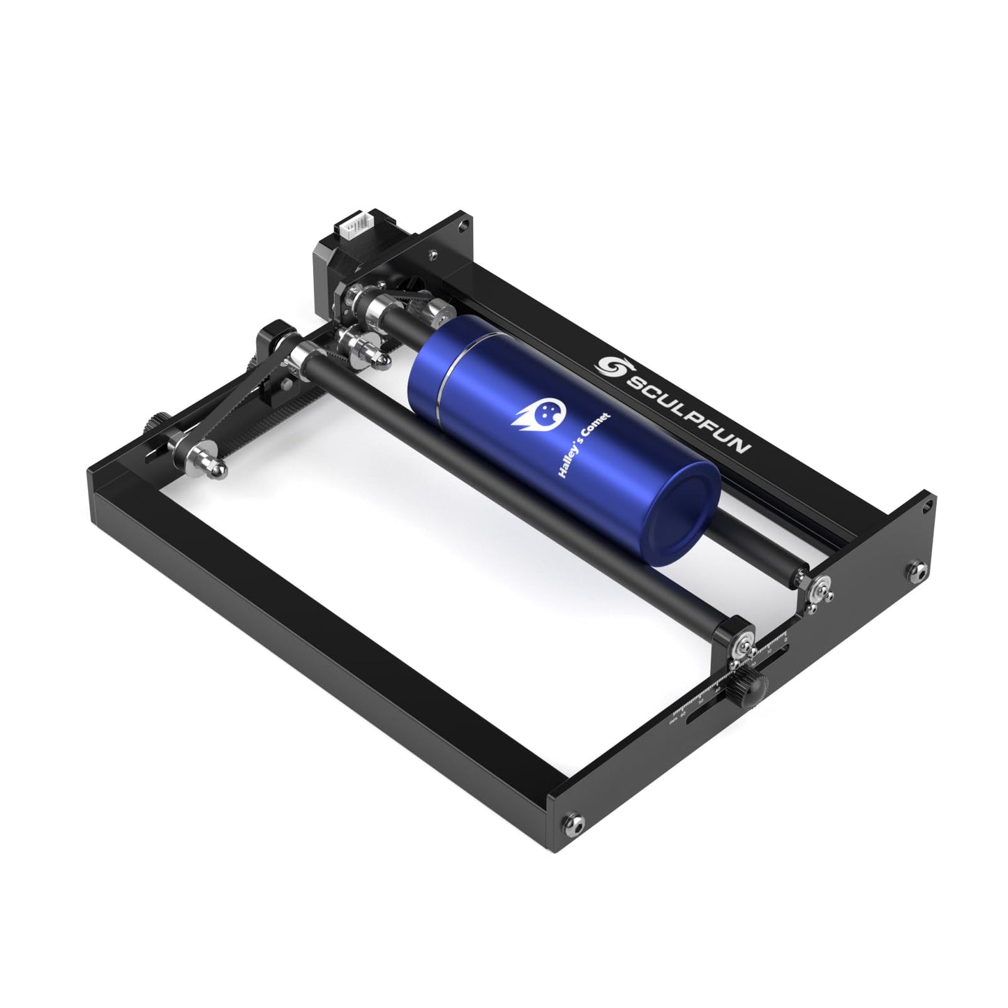 SCULPFUN Laser Rotary Roller, Laser Engraver Y-axis Rotary Module for Engraving Machine, 360° Engraving Cylindrical Objects Cans, Compatible with Most Laser Engraving Machines