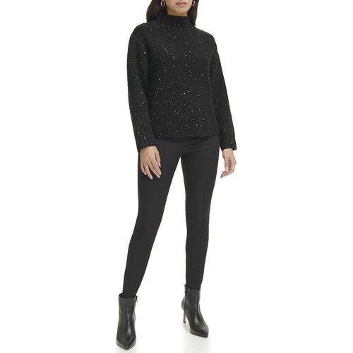 Calvin Klein Womens Sportswear Sequin, Black, Small