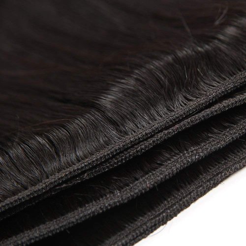 Straight Hair Bundles 18 20 22 Inch Unprocessed 12A Brazilian Virgin Human Hair Weave 3 Bundles Human Hair Extension Double Weft Natural Color Straight Hair Bundles