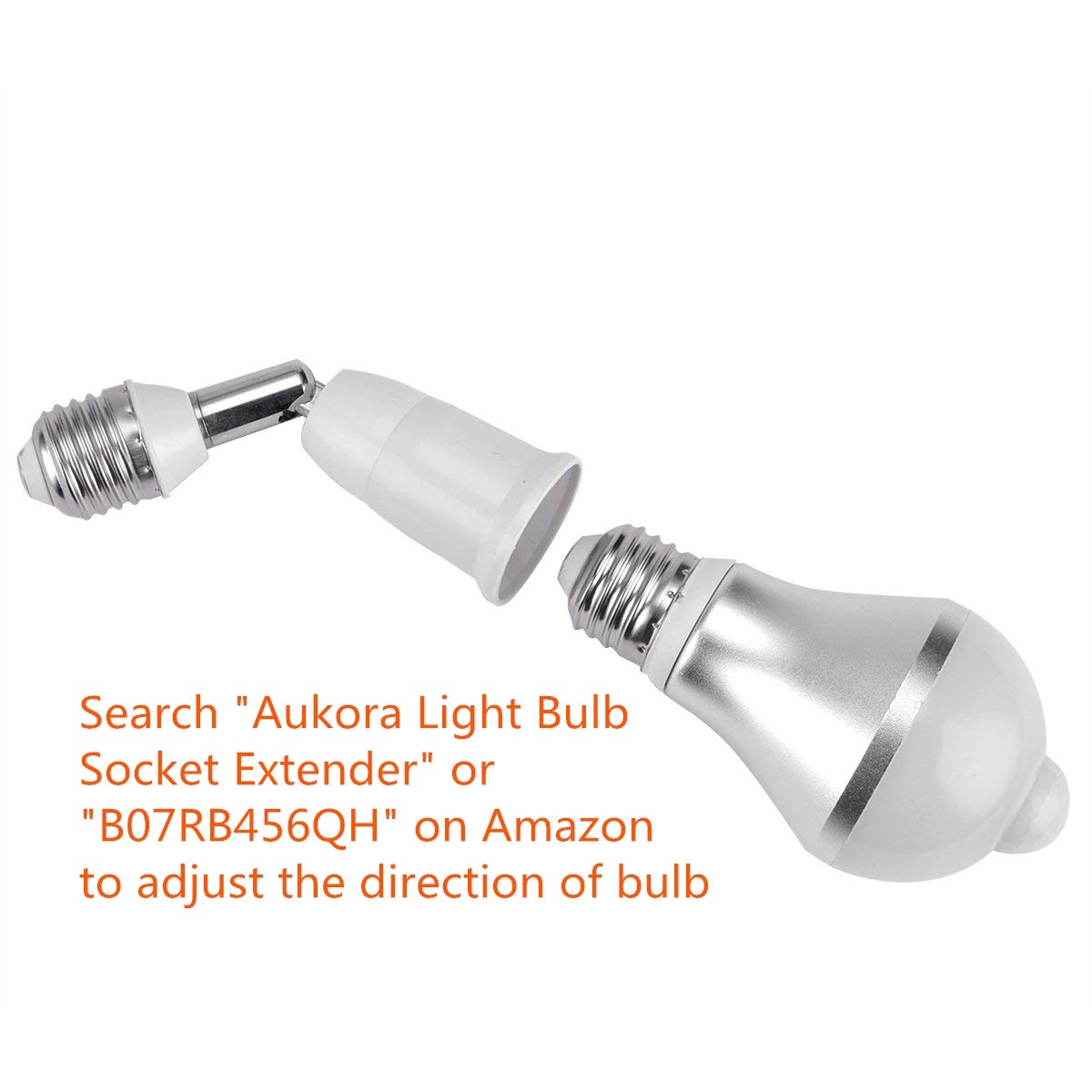 Motion Sensor Light Bulbs, Aukora 12W (100-Watt Equivalent) E26 Motion Activated Dusk to Dawn Security Light Bulb Outdoor/Indoor for Front Door Porch Garage Basement Hallway Closet(Warm White 1 Pack)