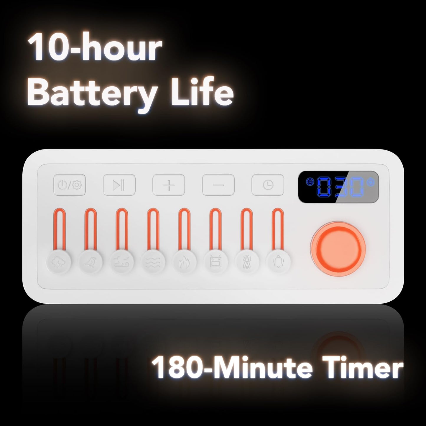 TAKOO 3-in-1 Sleep Sound Machine/Portable Bluetooth Speaker/12 Colors Night Light, Mixable 8 Nature Sounds & White Noise Machine, Sleep Timer for Sleep Aid
