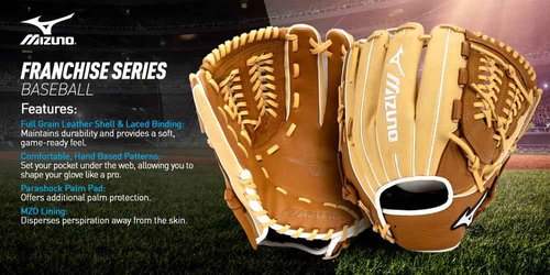 Mizuno GFN1200B5 Franchise BB | Pitcher Baseball Glove | 12" | Center Pocket Design | Tartan Web