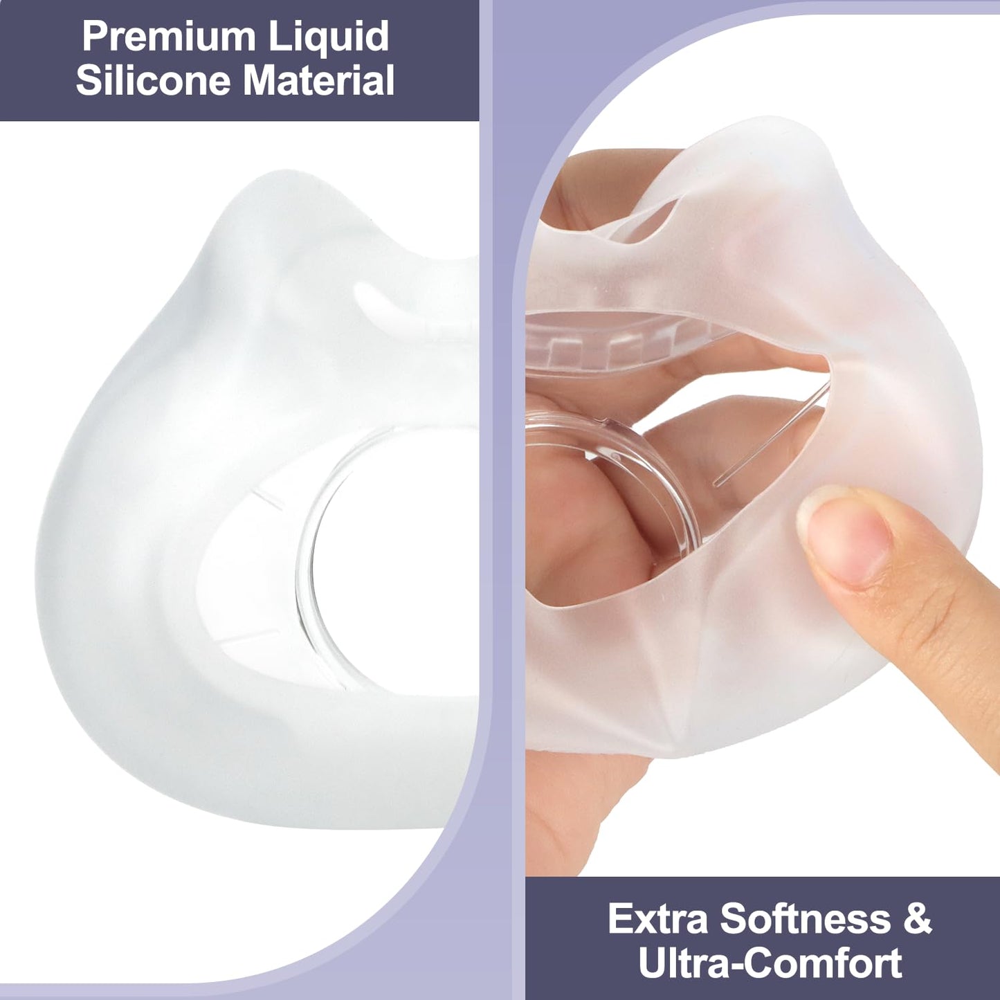 AirFit F30 Replacement Mask Cushion Medium - 2 Packs Optimized Comfort & Secure Seal Cushions Compatible with Original Frame, Masks Accessories Replacement Supplies(M)