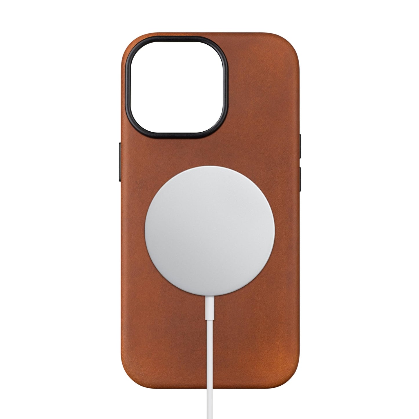 Maogoam For Iphone 14 Pro Case Leather, Genuine Crazy Horse Leather Case For Iphone 14 Pro,Compatible With Magsafe, Indiana-Jone