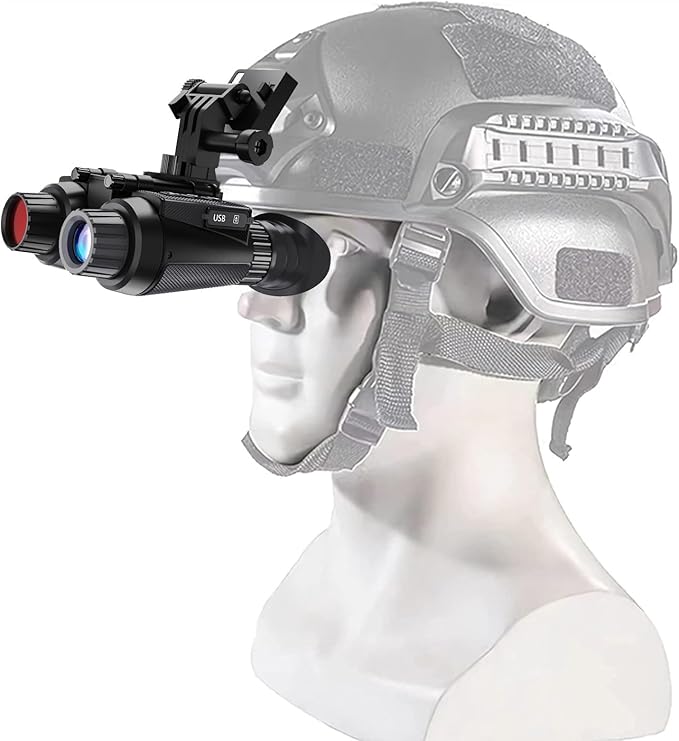 GOYOJO 4K Head-Mounted Night Vision Goggles & Binoculars for Adults – Infrared NVG with Manual Focus & 8X Digital Zoom for...