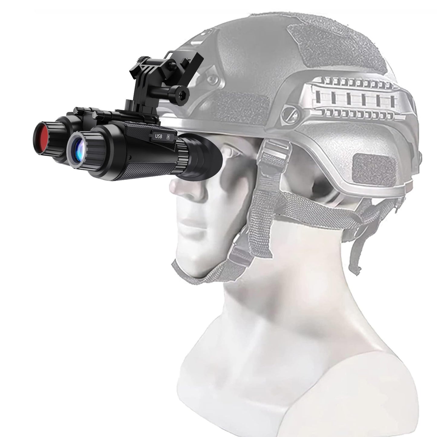 Goyojo 4K Head-Mounted Night Vision Goggles & Binoculars For Adults - Infrared Nvg With Manual Focus & 8X Digital Zoom For Hunti