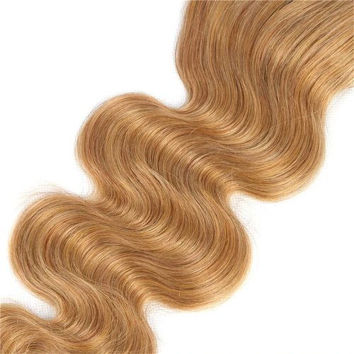 #27 Body Wave Human Hair Bundles Color 27 Blonde Human Hair 26 28 30Inch 3 Bundles Unprocessed Virgin Hair(#27-BB-26 28 30)