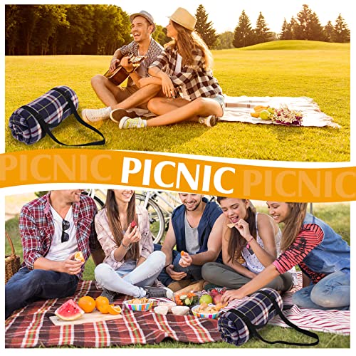 Amylove 2 Pcs Picnic Blanket Carry Strap for Camping Motorcycle Bedroll Adjustable Yoga Mat Holder with Shoulder Strap and...