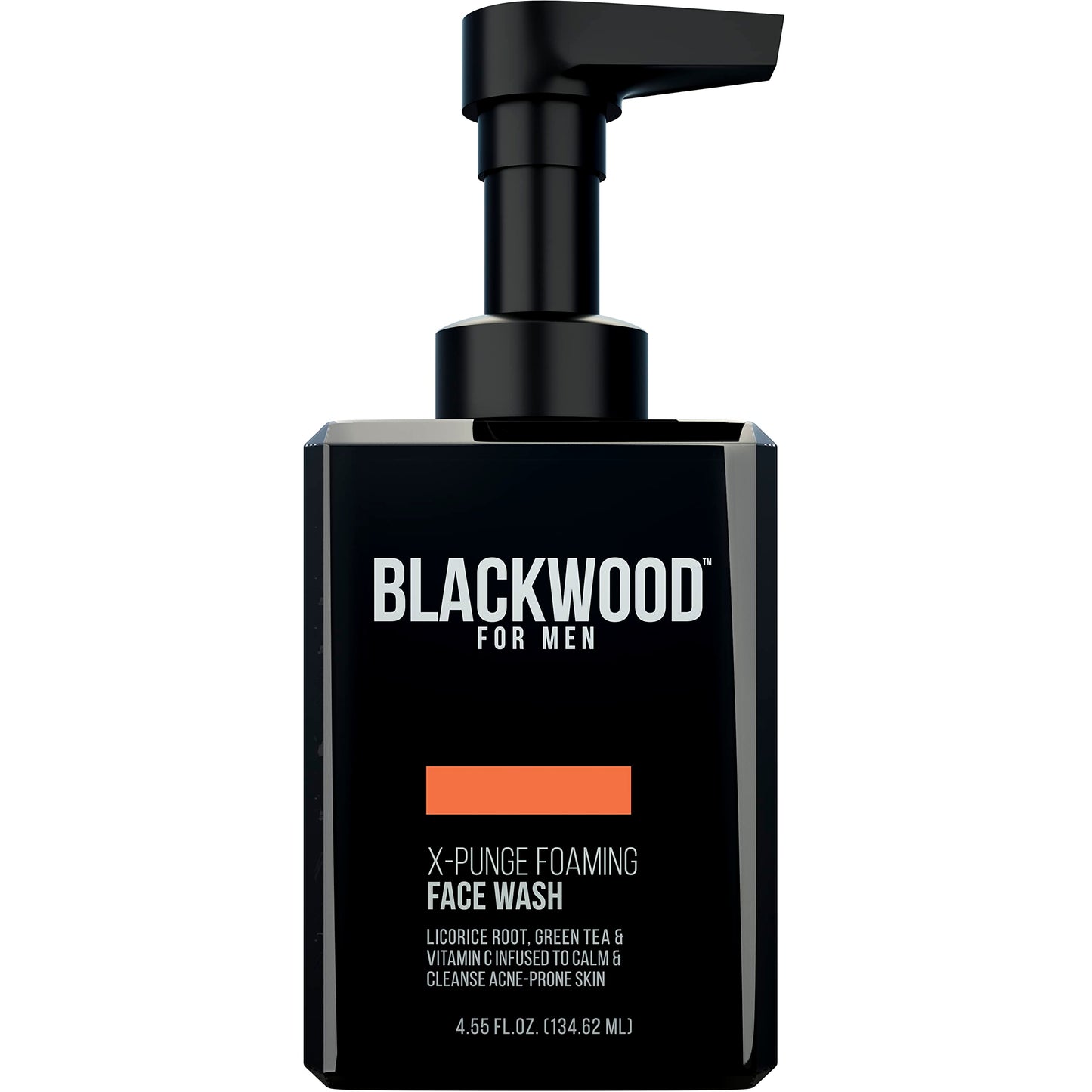 Blackwood For Men X-Punge Foaming Face Wash - Acne Facial Cleanser For Oily to Normal Skin - Deep Cleanse for Exfoliation - Natu