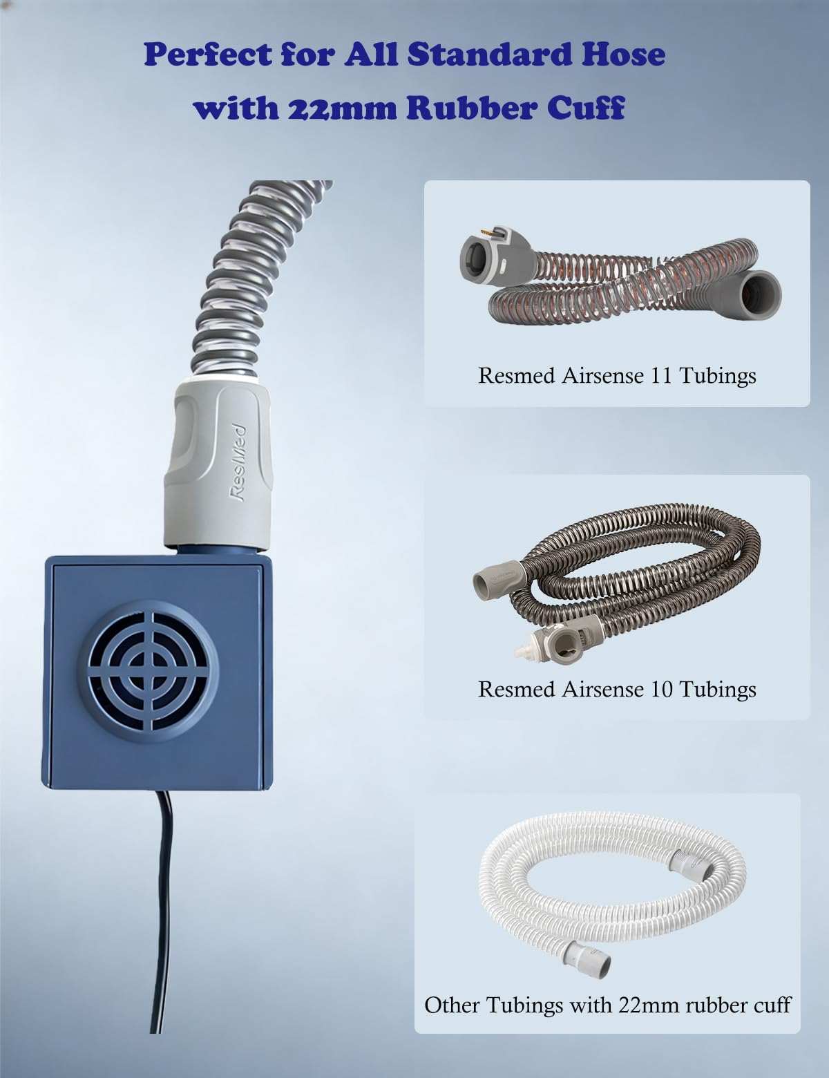 Theradaily CPAP Hose Dryer with ON/Off Switch for Resmed Airsense 10 11 Machine Tubing, Cpap Cleaner Blower Fan, Cpap Tube Cleaning Kit Helps Quick Drying Hose, Cpap Supplies