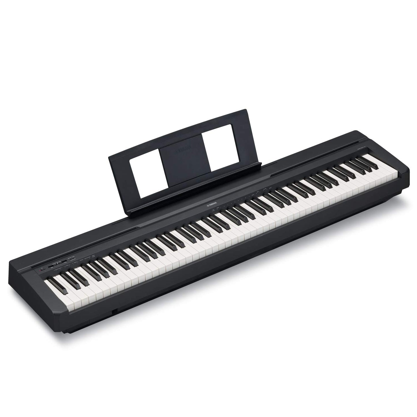 Yamaha 88-Key Weighted Portable Digital Piano Keyboard with Music Rest, Sustain Foot Switch, Built-in Speakers, USB Connectivity, Black (P45B)