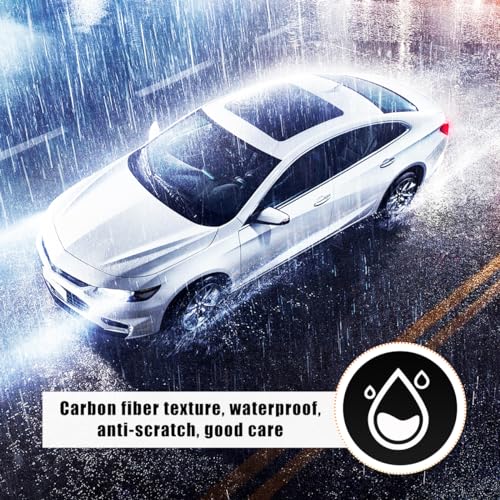 Ohleats 4 PCS Car Door Sill Protectors, Anti Scratch Carbon Fiber Auto Threshold Cover Strips, Decorative Door Entry Edge ...
