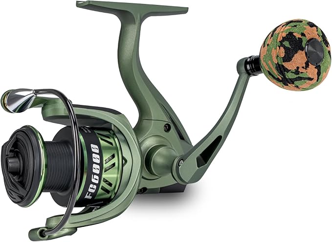 THKFISH Spinning Fishing Reels, Frosted Metal Body Fishing Reel with Graphite Frame 18-33 LBs Max Drag, 5.1:1 Gear Ratio, ...