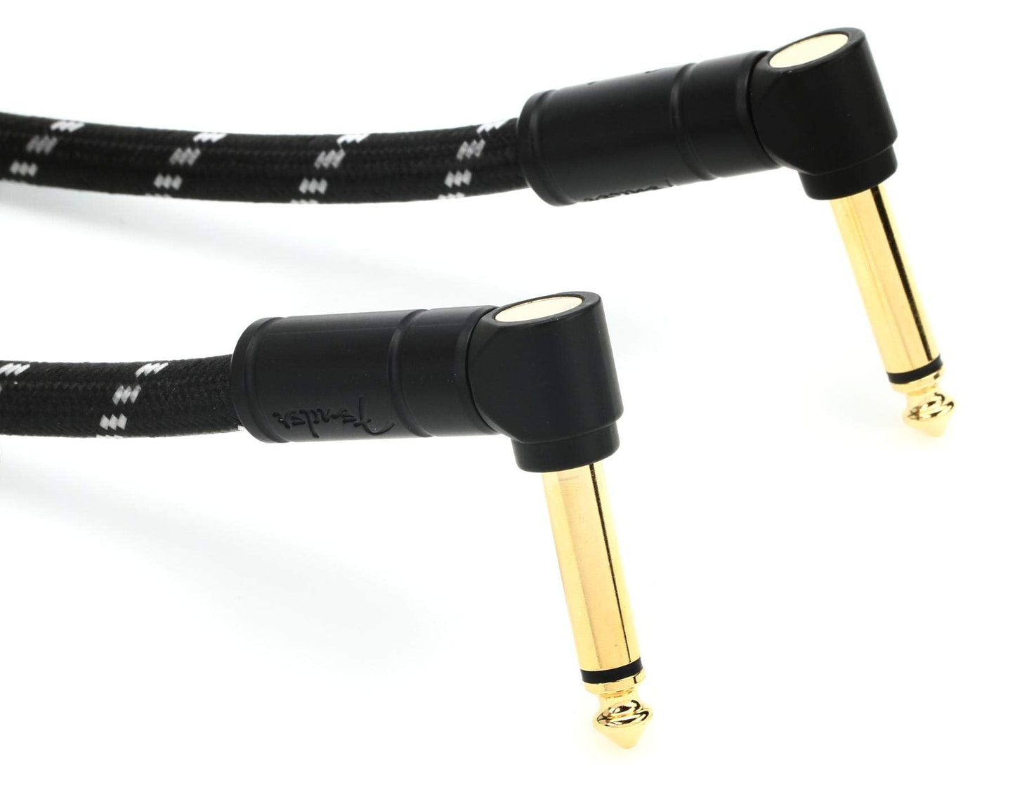 Fender Deluxe Series Patch Cable, Guitar Cable, Guitar Accessories, Short Instrument Cable For Guitar Effects Pedal, Angle/Angle